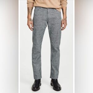 AG Adriano Goldschmied Men's Graduate Civil Herringbone Pure Black Pant 30x34